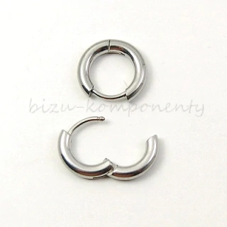 Náušnice kruh 13x2,5mm, ocel