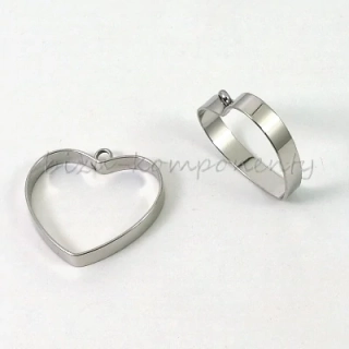 Obrys srdce 20x21mm, ocel