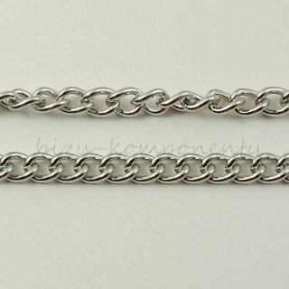 Silnější řetízek z oceli 6x4.5mm, 1m