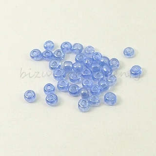 Modrý lesklý rokajl 4mm 20g