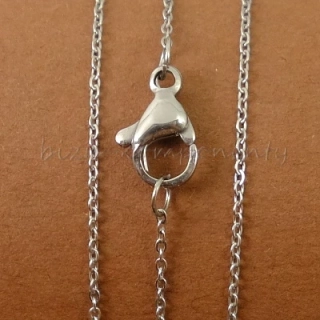 Jemný řetízek z oceli 45cm, článek 1,5x1mm