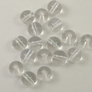 Skleněný čirý korálek 8mm 20ks