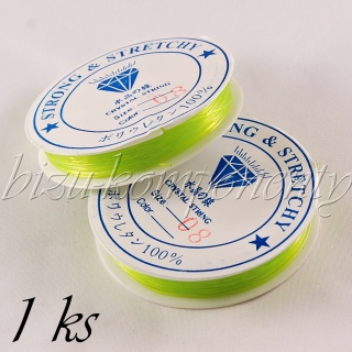 Žlutozelená pruženka 0,8mm 7m