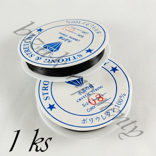 Černá pruženka 0,8mm 7m