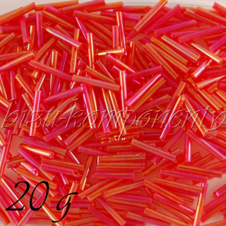 Růžové trubičky s odlesky 12mm 20g