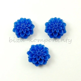 Tmavě modrý kabošon jiřinka 7, 15mm