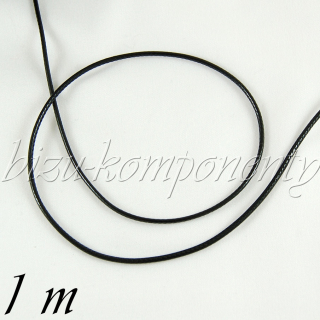 Černá voskovaná šňůrka 2mm 