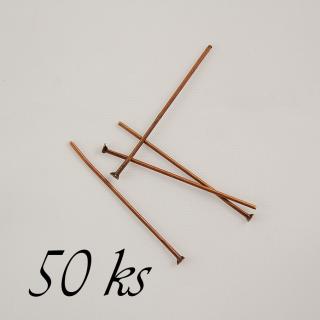 Ketlovací nýty měděné bavy - 32mm - 50ks