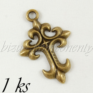 Křížek, bronzová barva
