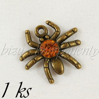 Pavouček s medovým bříškem, bronzová barva
