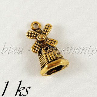 Větrný mlýn, zlatá barva