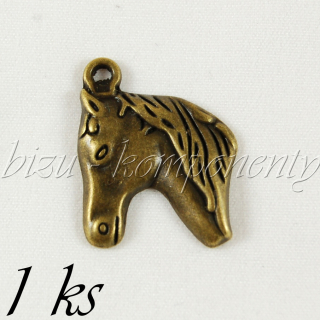 Koňská hlava, bronzová barva