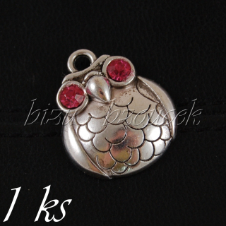 Boubelka s růžovýma očima, stříbrná barva