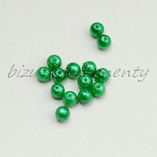 Zelené voskované perle 3mm 100ks