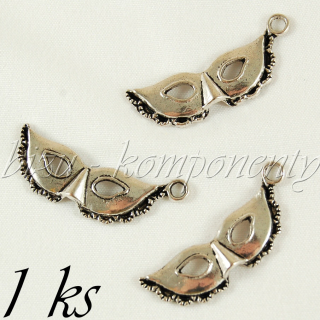 Škraboška, stříbrná barva