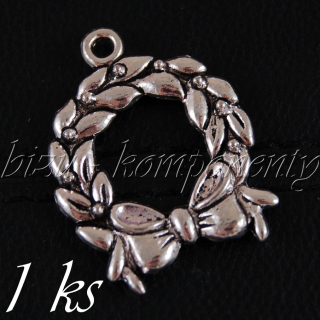 Věnec, stříbrná barva