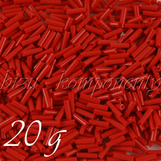 Červené trubičky 6mm 20g