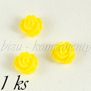 Kabošon sluníčková růže 1, 10mm