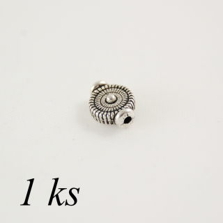  Korálek kruh s přídavkem, stříbrná barva