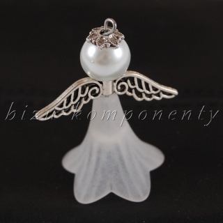 Sada na výrobu pěti velkých bílých andílků