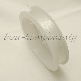 Bílá pruženka kulatá 0,8mm 7,5m