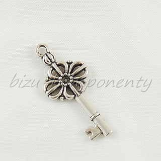 3D klíček, stříbrná barva