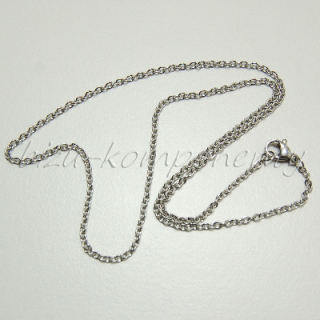 Řetízek z oceli 45cm, ploché články 2,5x2mm