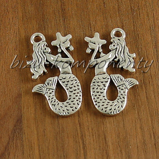  Mořská panna ve stříbrné barvě