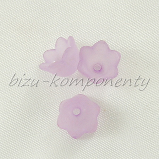 Fialový akrylový květ konvalinky 10x7mm, 10ks