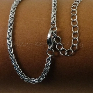 Splétaný náramek z oceli 19cm