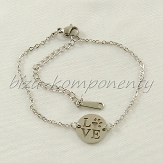 Náramek love, 17cm chirurgická ocel