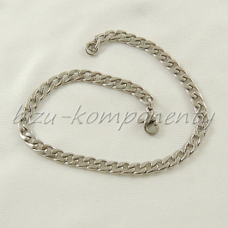 Plochý náramek , 21cm,  chirurgická ocel