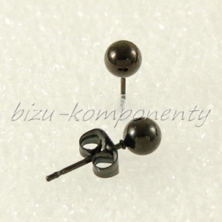 Kulička 5mm, chirurgická ocel, černá barva