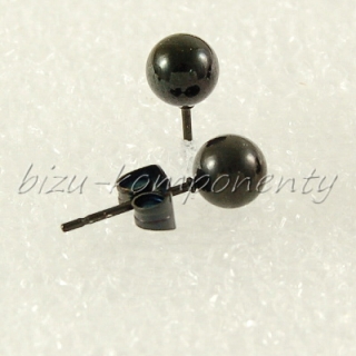 Kulička 6mm, chirurgická ocel, černá barva