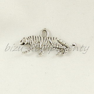 3D tygr, stříbrná barva