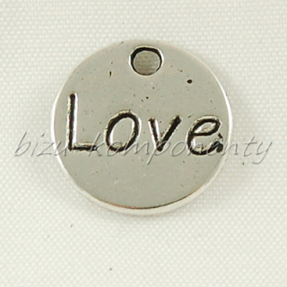 LOVE se srdíčkem, stříbrná barva