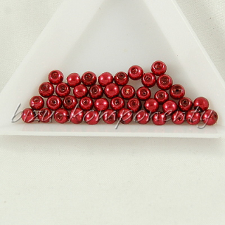 Vínové perle 4mm 80ks