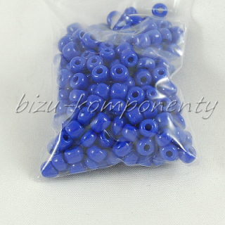 Tmavě modrý rokajl 4mm 20g