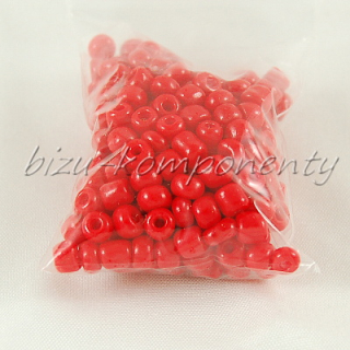Červený rokajl 4mm 20g