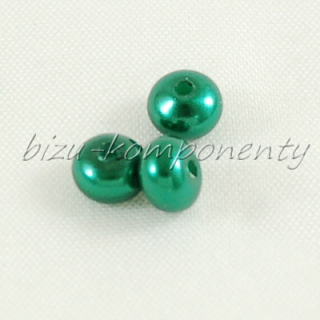 Zelené voskované perle - zploštělé, 5x3mm 20ks