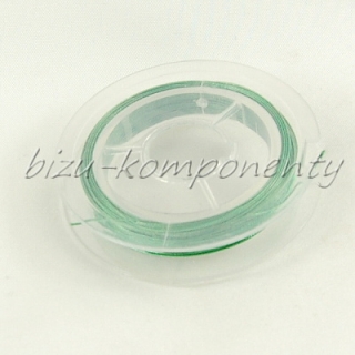 Bižuterní lanko zelené barvy 0,45mm 10m