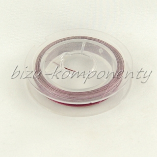 Bižuterní lanko světlejší fialové barvy 0,45mm 10m