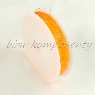 Oranžová pruženka 0,7mm 6m
