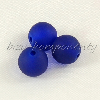 Kobaltově modré ledové korálky 10mm 10ks