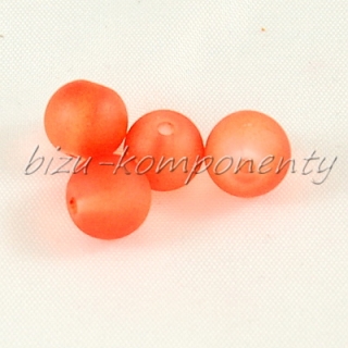 Oranžové ledové korálky 8mm 10ks