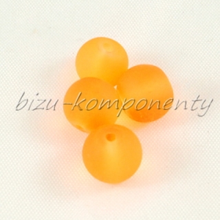 Zářivě oranžové ledové korálky 8mm 10ks