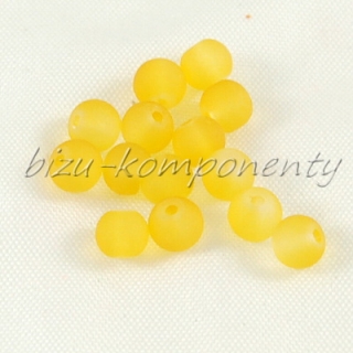 Citrónově žluté ledové korálky, 4mm 20ks