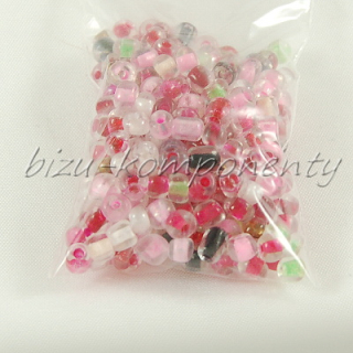 Rokajl - čirý s barevnými průvleky 4mm 20g
