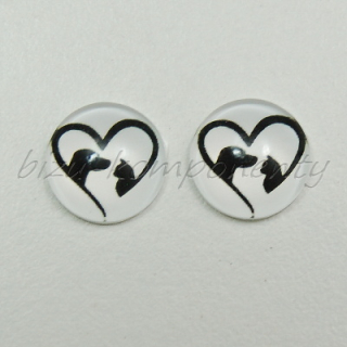 Srdce pro kočičky a pejsky, 12mm