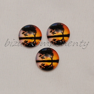 Strom v západu slunce nad vodou, 12mm